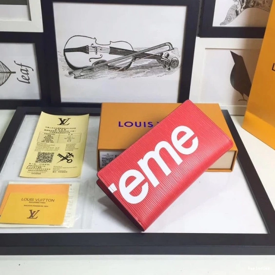 Cheap Supreme Vuitton wallet Louis 0809